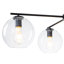 Lustre contemporain en verre transparent Quartet