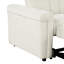 Lit beige avec structure en bois - Siège pour 2 personnes avec rembourrage en mousse haute densité-1831318171