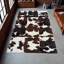 Tapis en cuir de vache brun et blanc_3 x 5 pi-1968325888