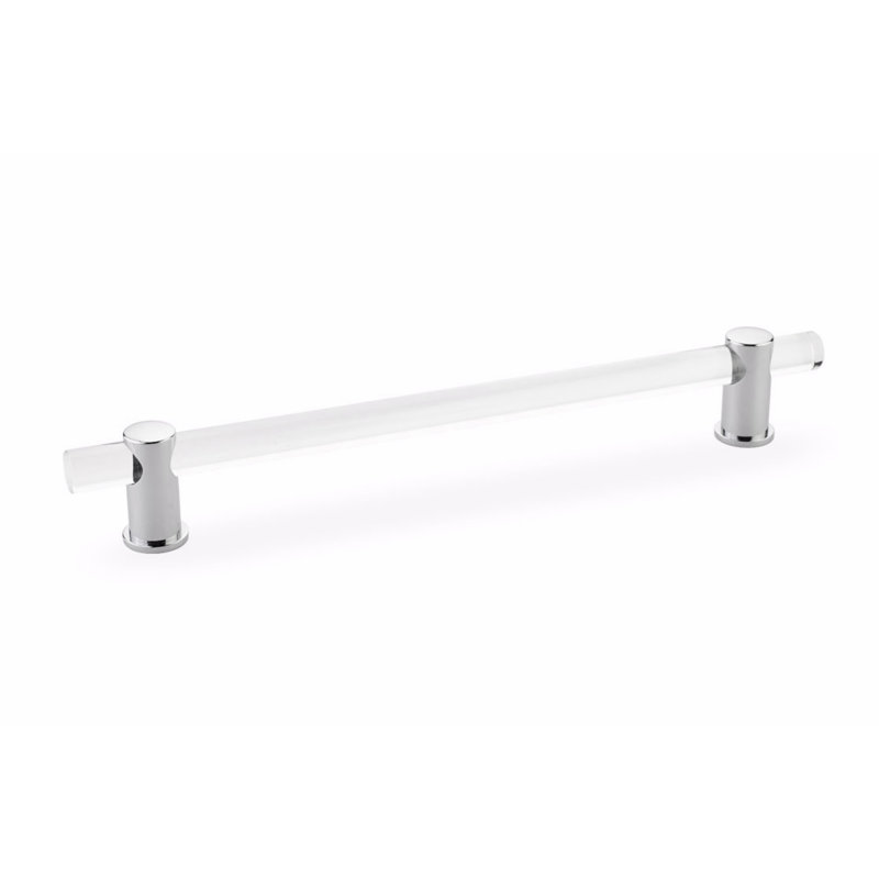 Lumiere Contemporary Bar/Handle Pull, Polished Chrome, 6"