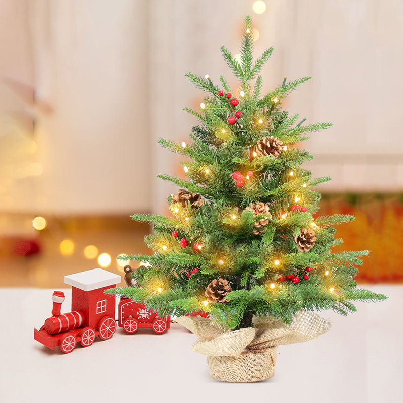 Arbre de Noël épinette pré-éclairé