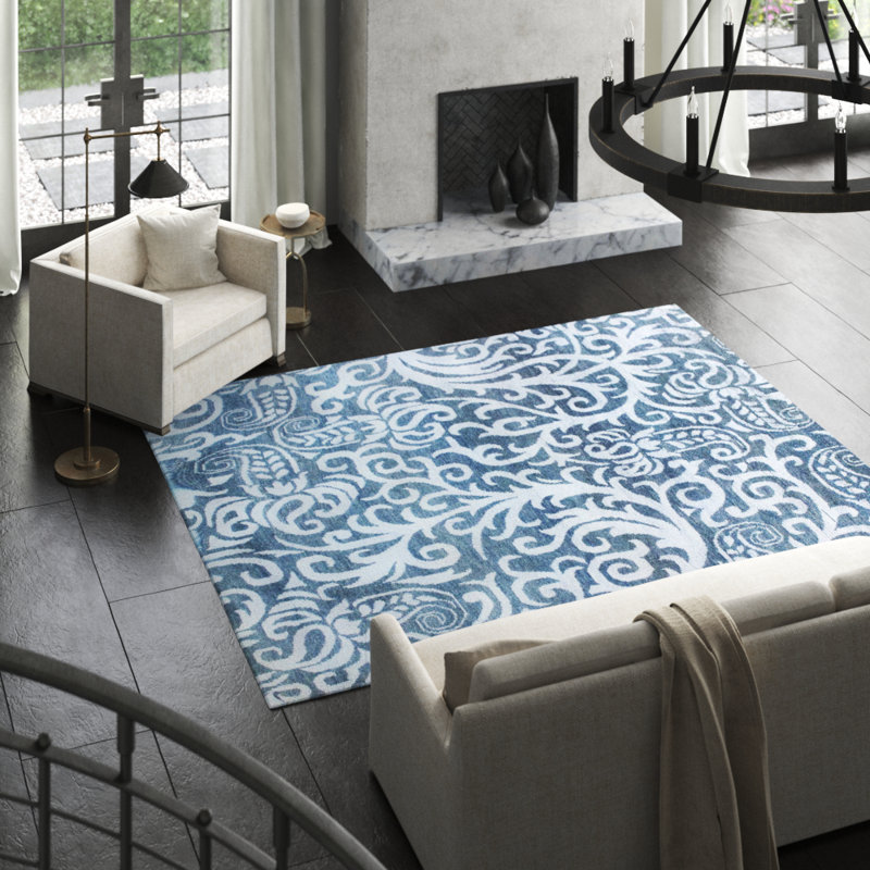 Julie Paisley Area Rug in Blue