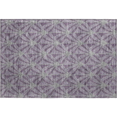 Premium Machine Washable Mayfield AMF2426 Striped Rug