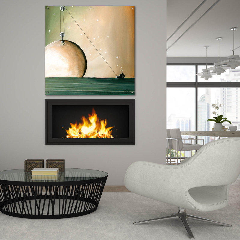 Ebern Designs «A Solar System» par Cindy Thornton, art mural en verre acrylique, ACR-42246, H 36 po x l 36 po x P 0,2 po