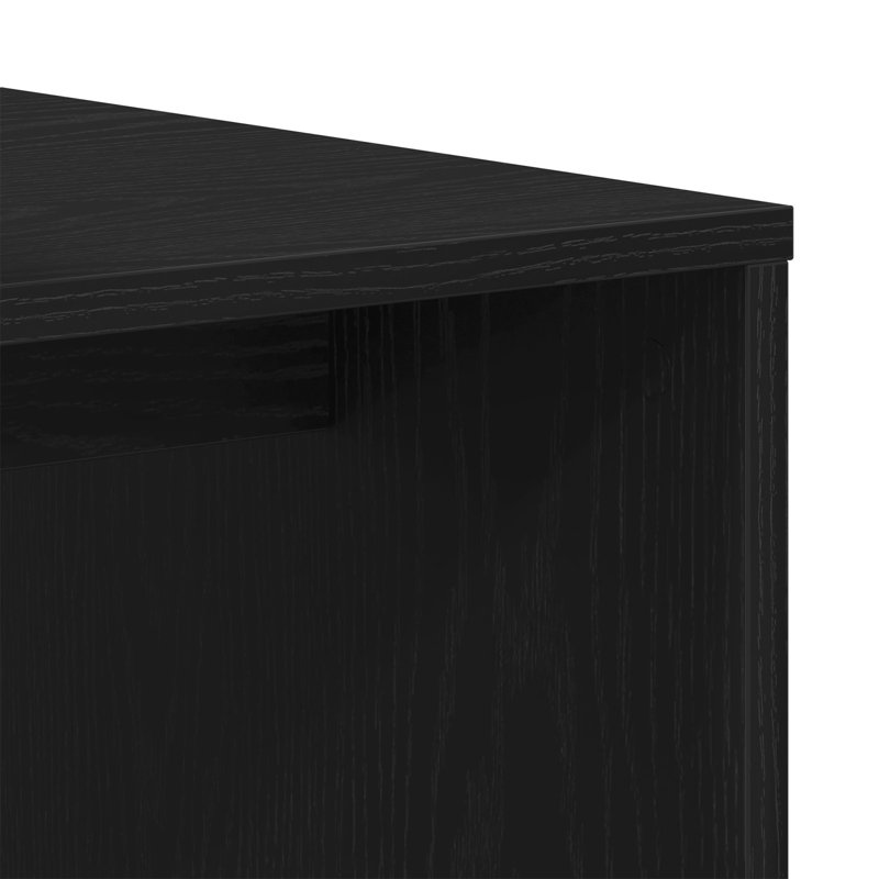 Bisma Sled Coffee Table, Black Oak