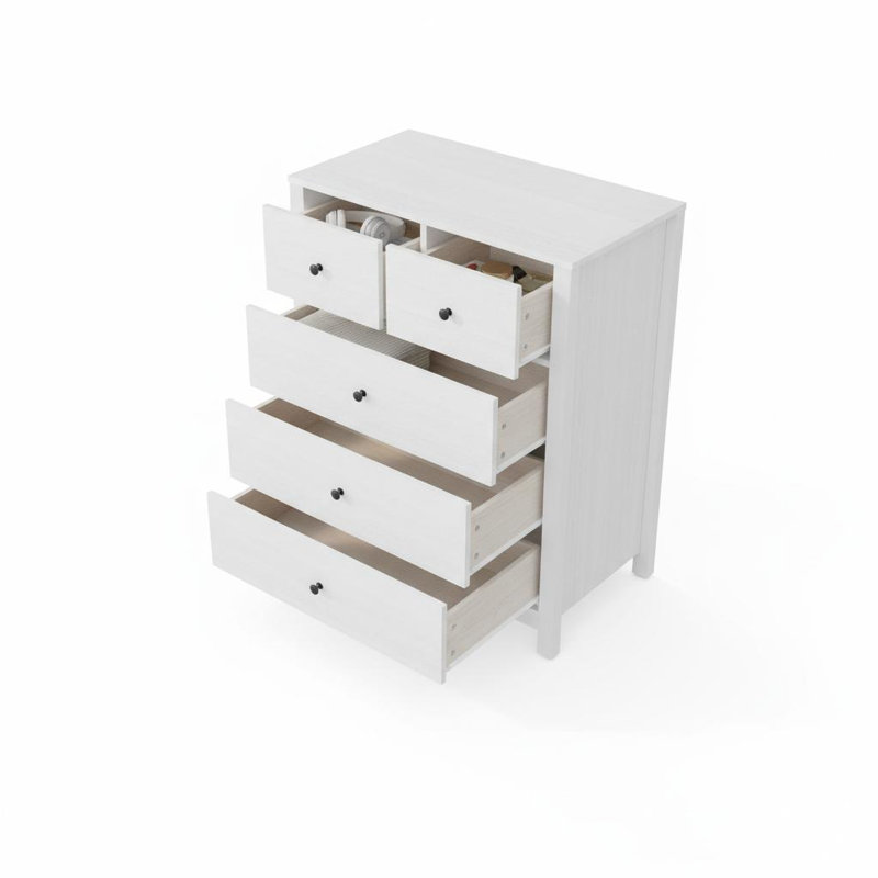 Grande commode à 5 tiroirs H 37 pouces avec commode 5 tiroirs