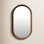 Manresa Wood Oval Mirror