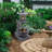 Llanos Outdoor Weather Resistant Floor Fountain with Light