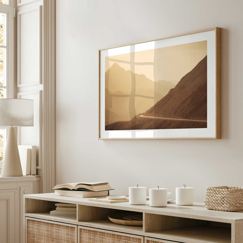 «Peaceful Mountain Drive I», Zinc patiné, H 12,25 po x l 15,25 po