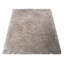 Tapis Sanford à poils longs tuftés à la main en polyester écologique - 90 x 150 cm, rectangulaire, couleur ivoire, motif uni, épais et antidérapant, idéal pour le salon et la chambre.-27439288