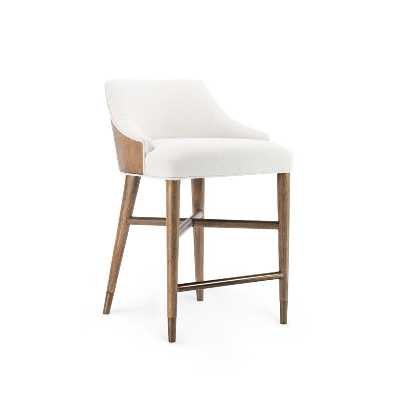 Orion Upholstered Bar Stool with Solid Wood Frame