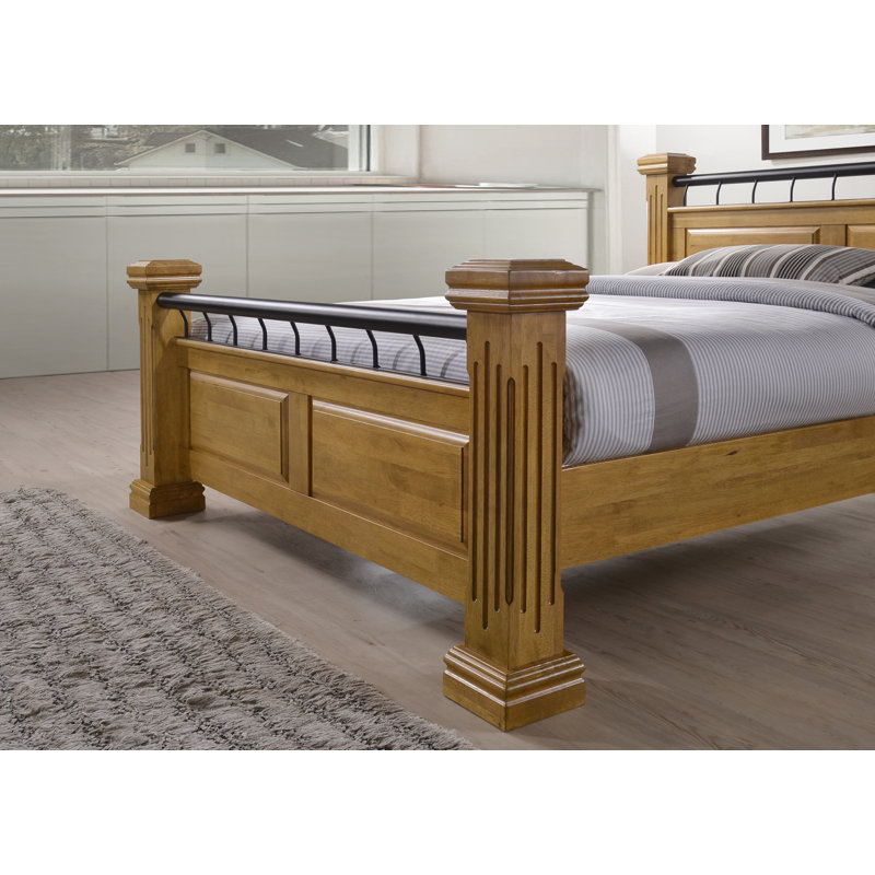 Bonneauville Solid Wood Bed, Oak, Double (4'6)