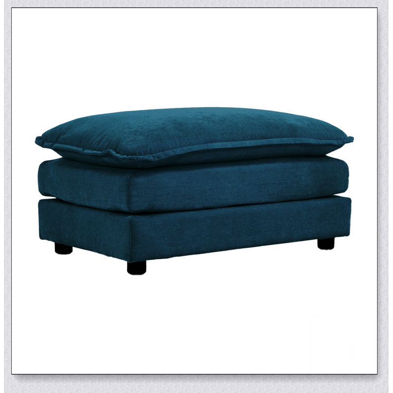Repose-pieds en tissu chenille avec repose-pieds à combiner avec canapé 2 places, canapé 3 places et canapé 4 places