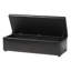 Repose-pieds de rangement rectangulaire en similicuir de 47 po Chanett-735022580