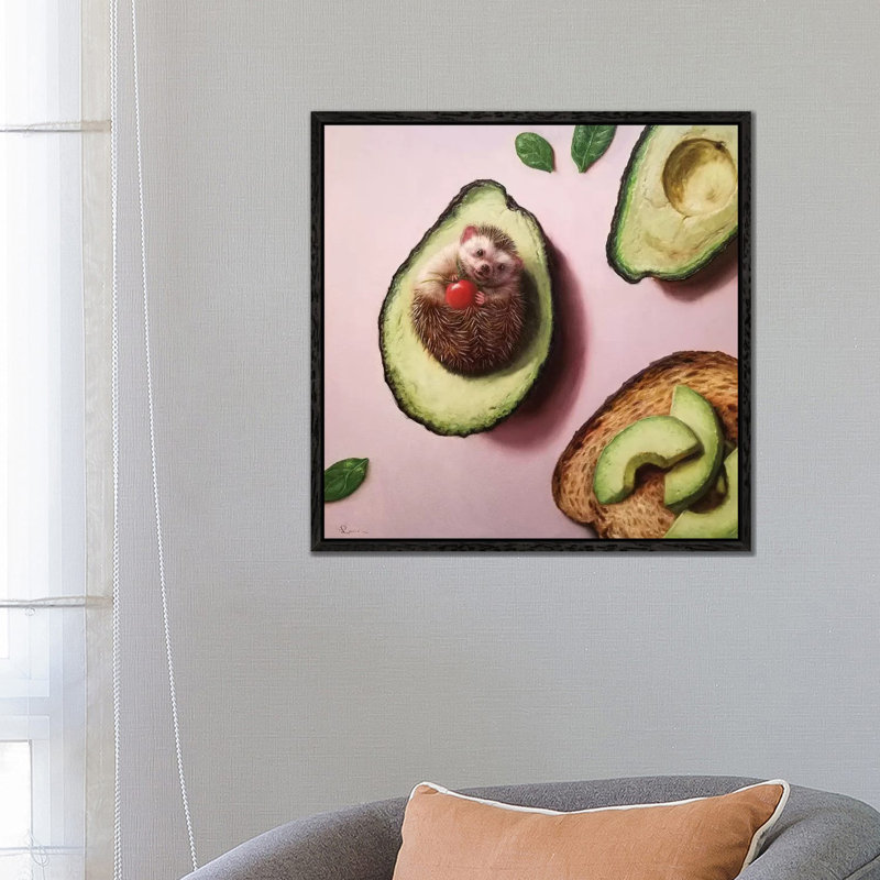 Avocado Toast by Lucia Heffernan - Print on Canvas, Black Framed, 66.04 cm H x 66.04 cm W