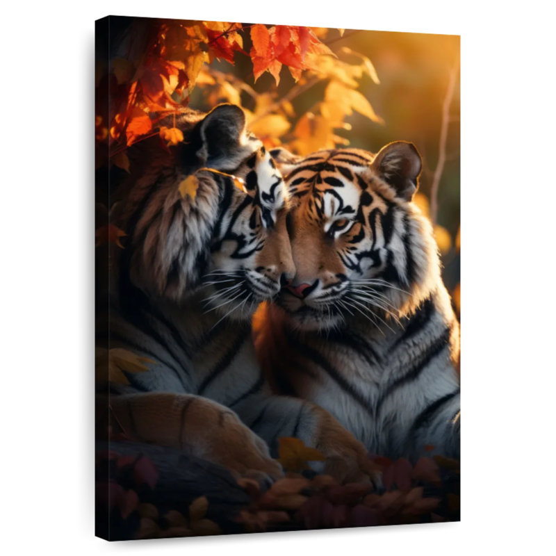 Brampt Romantic Tigers, 30" H x 20" W