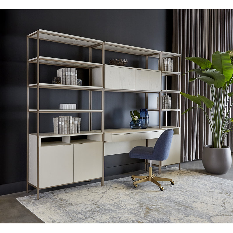 Bookcase, Champagne Gold/Cream