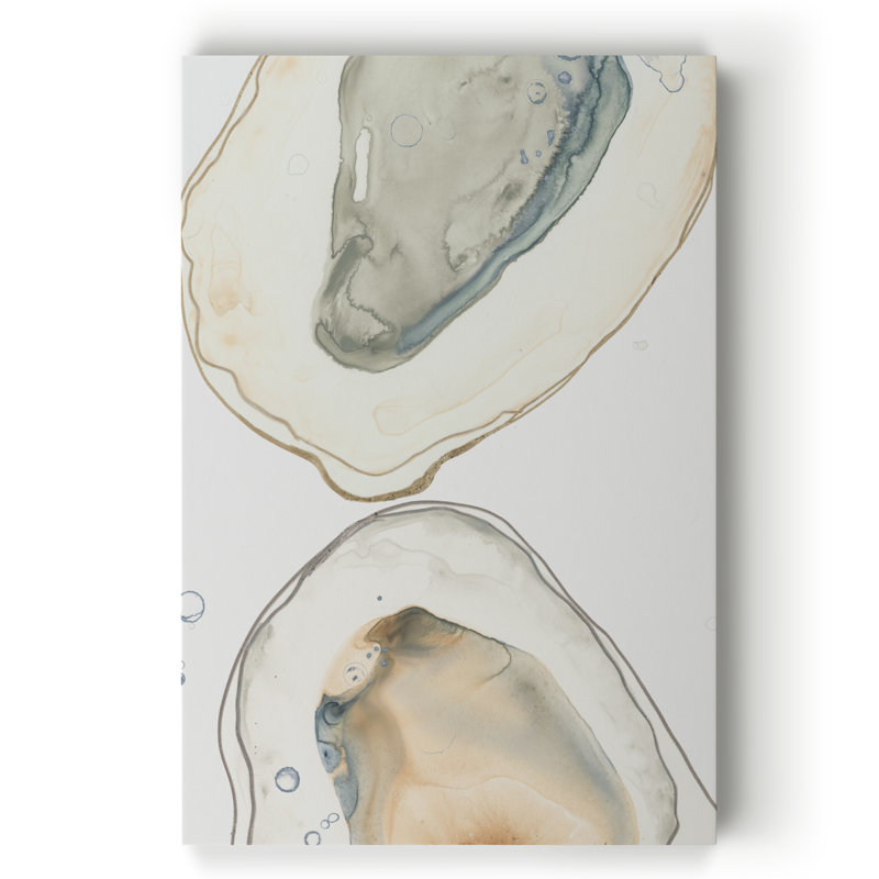«Ocean Oysters II», reproduction sur toile, H 40 po x l 30 po , Toile tendue, No Frame