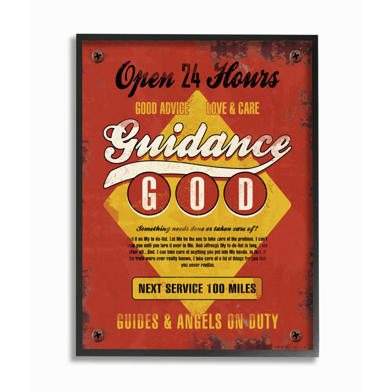«God Guidance Inspirational Vintage Comic Book Design» par Ester Kay - reproduction d'art textuel sur toile