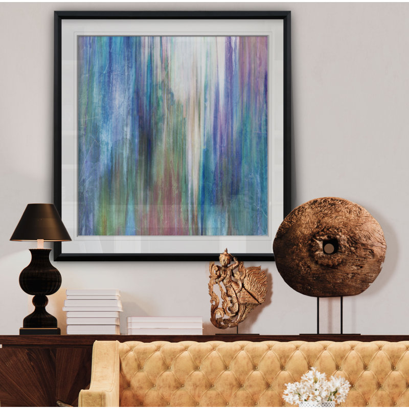 « mistify ii », peinture, H 24 po x l 24 po x P 1,5 po, Cadre noir
