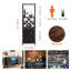 Cabinet/Enclosed Storage Wine Bottle Rack Black