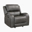  Chaise berçante inclinable en microfibre polie transitionnelle de 38 po Niosha-614668776