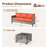 Allcot 76.56'' Wide  All-Weather Wicker Patio Sofa with Lighted Coffee Table and Cushions-1584250264
