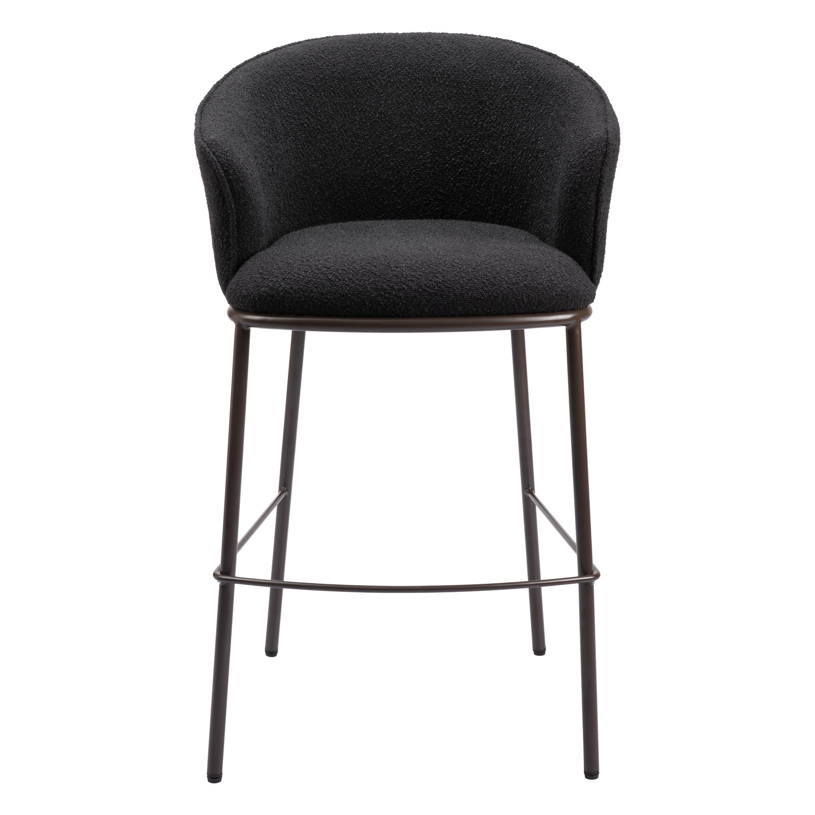Essen Bar and Counter Stool, Black, Bar Stool (29.5" Seat Height), Bronze