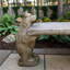 Twin Bears Rustic Woodland Cast Stone Outdoor Garden Bench