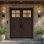 CRF-P1G4-SW-96_2 | Porte double 74,5 po x 98 po, extérieur pré-suspendu RTA, 1 panneau SDL 4, bois d'acajou brut