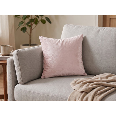 Housse de coussin en chenille