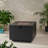 31" Outdoor Iron Square Propane Fire Pit, Tank Inside- 50,000 BTU-316988449