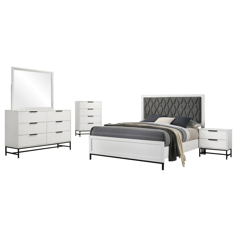 Ensemble de chambre à coucher 5 pièces Noro