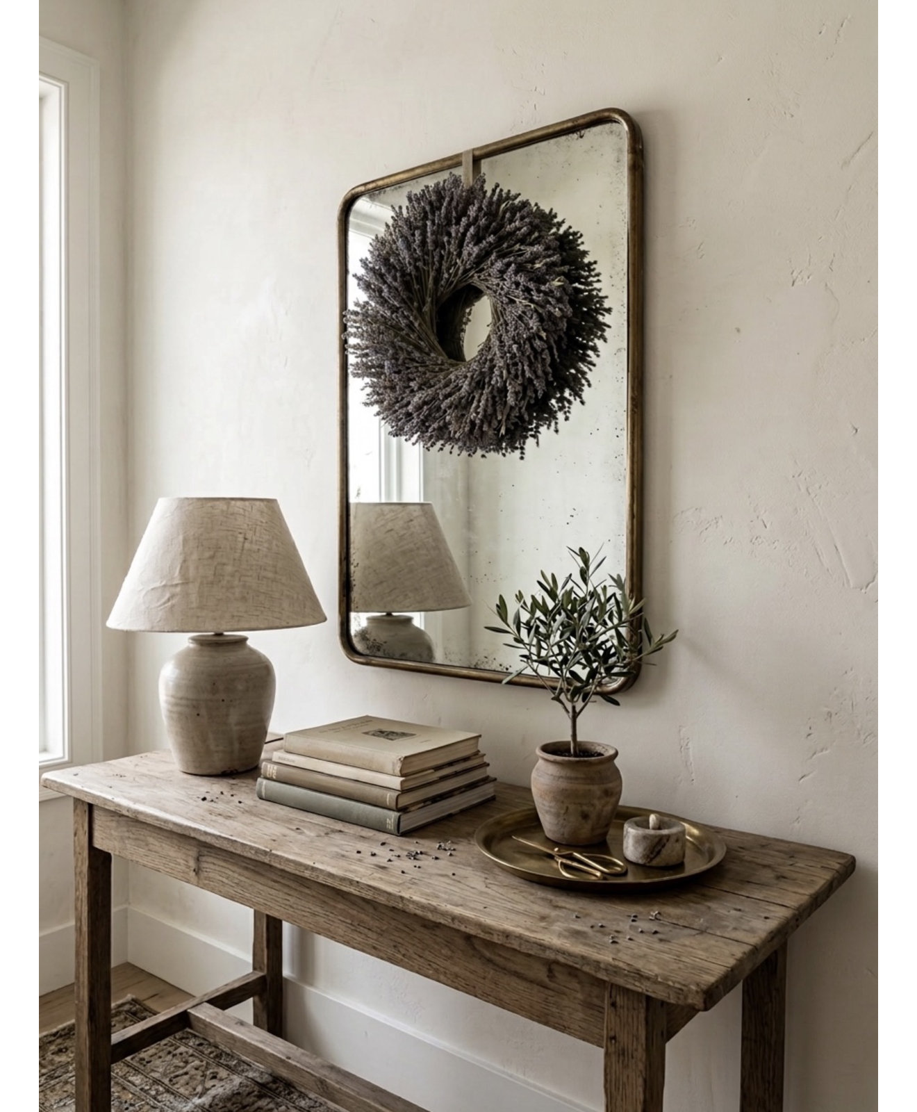 Springtime 20'' Handcrafted Dried Lavender Wreath