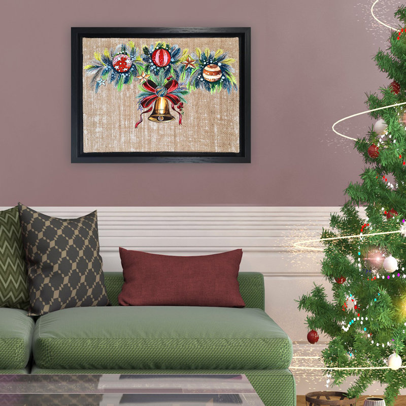 Peinture décorative sur toile encadrée, H 38,2 po x l 26,4 po
