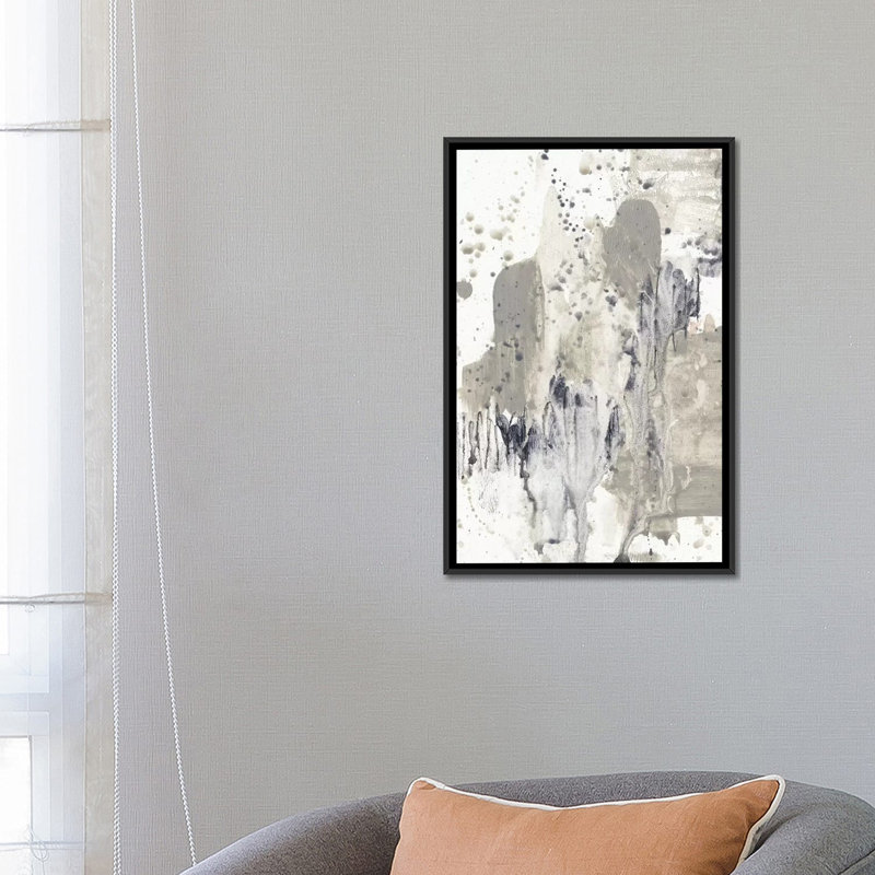 «Paynes Splash I», reproduction sur toile, H 26 po x l 18 po x P 1,5 po, Toile avec cadre noir, Pas de tapis