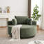 Fauteuil d'appoint rembourré en velours côtelé 55 po Victoria avec base pivotante à 360 ° Victoria-122549836