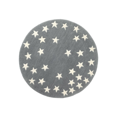 Round Ainura Geometric Hand Woven 100cm X 100cm Area Rug