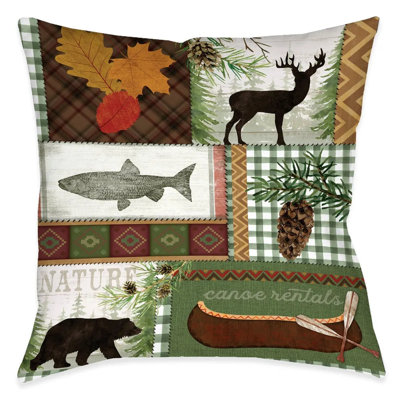 Coussin décoratif en polyester Portage Trail
