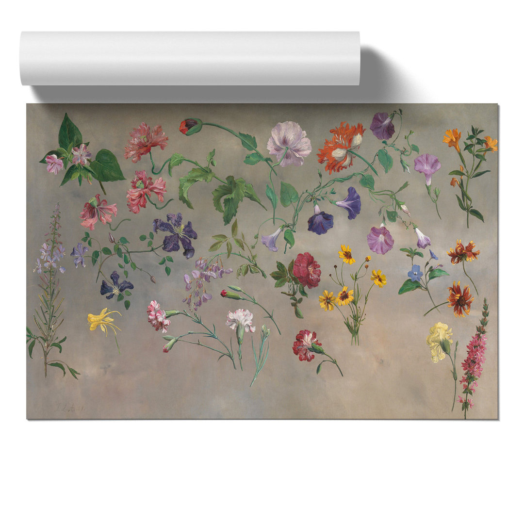 Studies of Flowers by Jacques Laurent Agasse - Frameless Print