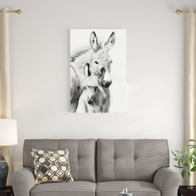 Donkey Portrait V by PHBurchett - Wrapped Canvas Photograph