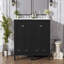 Meuble-lavabo de 48 pouces avec lavabo encastré intégré, armoire de rangement, portes à fermeture en douceur, tiroir divisé et tablette à double couche pour un rangement polyvalent-358860610