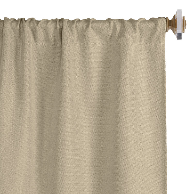 Panneau de rideau obscurcissant 100% polyester, Amande givrée, L 42 po x L 63 po
