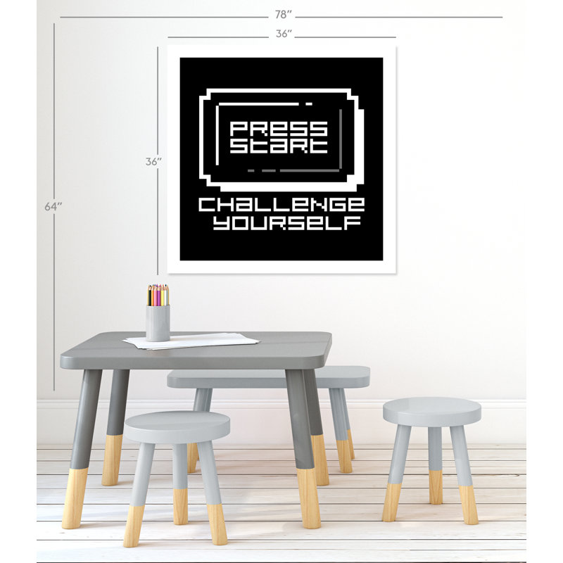 Challenge Yourself Sports, 36" H x 36" W x 1" D, Paper