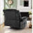Breathable Leather Manual Massage Recliner - Comfortable Reclining Chair for Living Room, Easy to Adjust-412423906