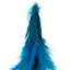 Décoration de Noël en forme de cône à deux tons avec paillettes scintillantes - 19,5 po - turquoise