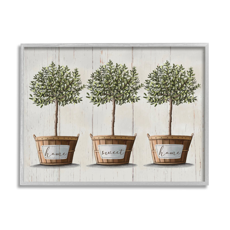 Arbres fruitiers Home Sweet Home - impression, H 24 po x l 30 po, Estampe numérique Farmhouse
