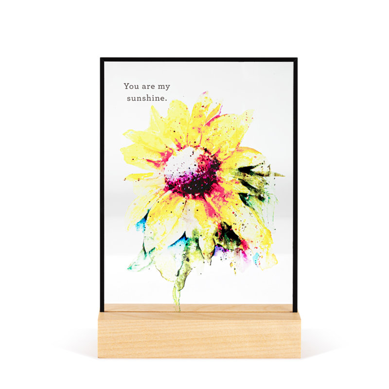 Sunflower Large Suncatcher - 5X7in