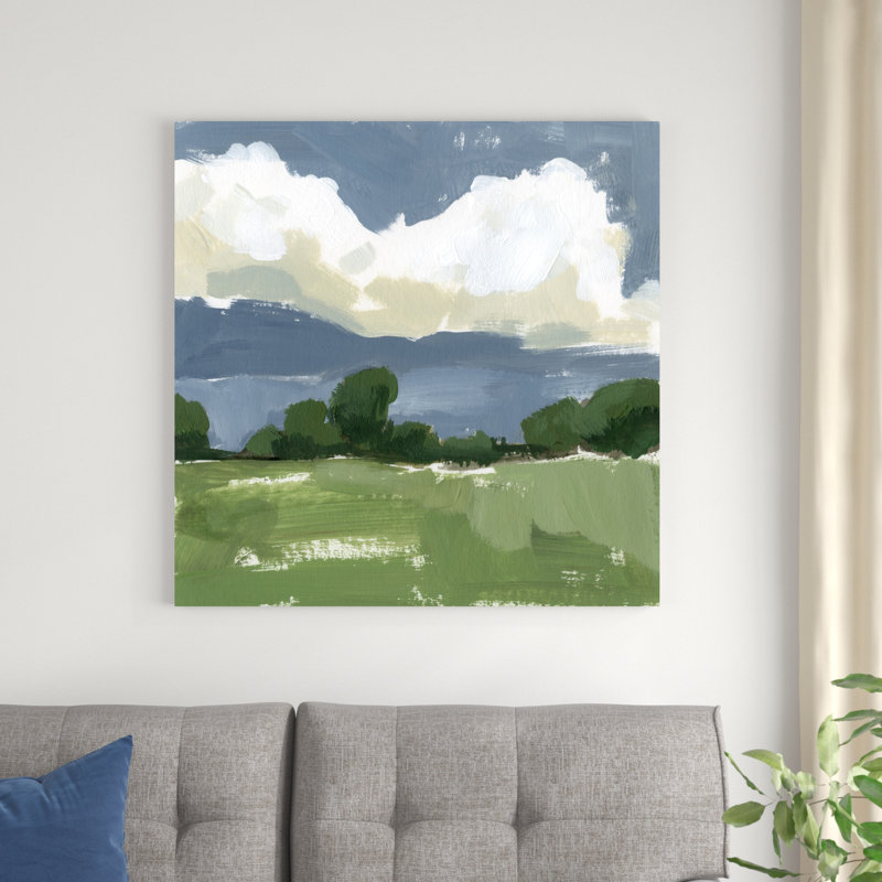 " Spring Meadow Study II " by Victoria Barnes, 36" H x 36" W x 1.25" D