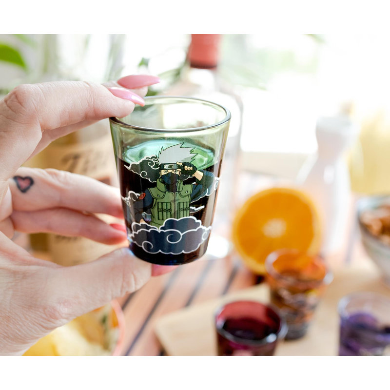 Naruto Shippuden Team 7 Multicolor Glass Shot Set